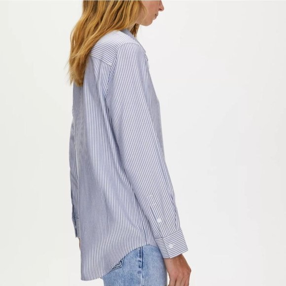 ARITZIA Sunday Best | Montana Striped Collar Button Down Shirt | Size XXS - Picture 3 of 16